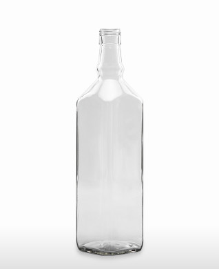 1000 ml Whiskyflasche achtkant STC 31,5 H 44 weiß