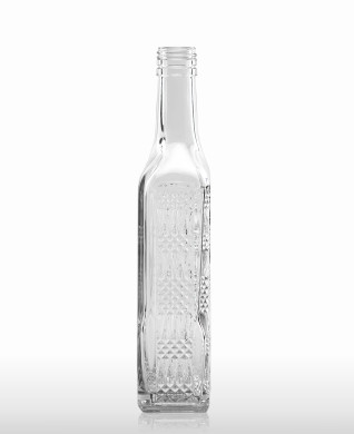 500 ml Kirschwasser Bottle with relief PP 31.5 deep flint