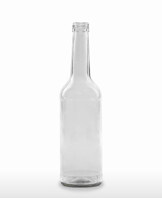 500 ml Straight Neck Bottle (Gradhals/Geradhals) PP 28 S flint