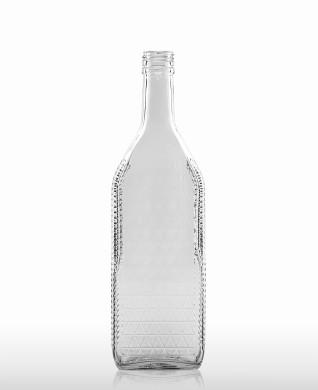 700 ml Kirschwasser Bottle with relief PP 31.5 deep flint