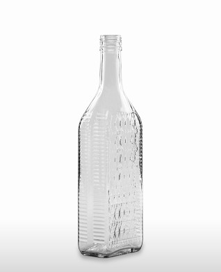 700 ml Kirschwasser Bottle with relief PP 31.5 deep flint