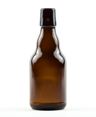 Download 330 ml Steinie swing top amber refillable | Hillebrandt Glas