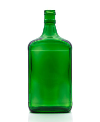 1000 ml Amaretto Bottle PP 30 extra deep green