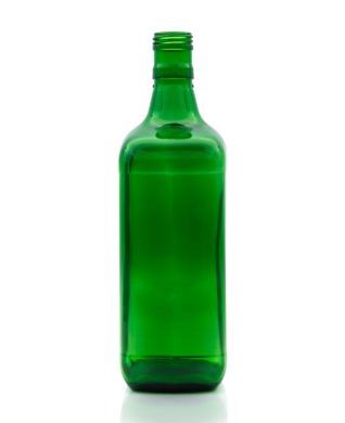 1000 ml Amaretto Bottle PP 30 extra deep green