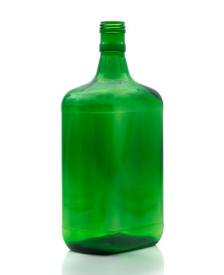 1000 ml Amaretto Bottle PP 30 extra deep green