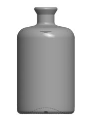 700 ml Apothekerflasche "Herbalist" Trichter-Kork weiß