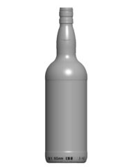 1000 ml Kropfhals Bottle PP 30 ED flint